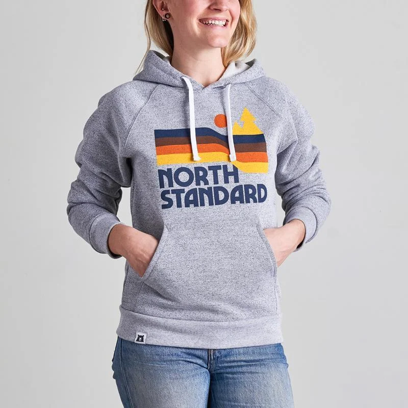 Stylish Basics Waves Popover Hoodie (Ash Marl)