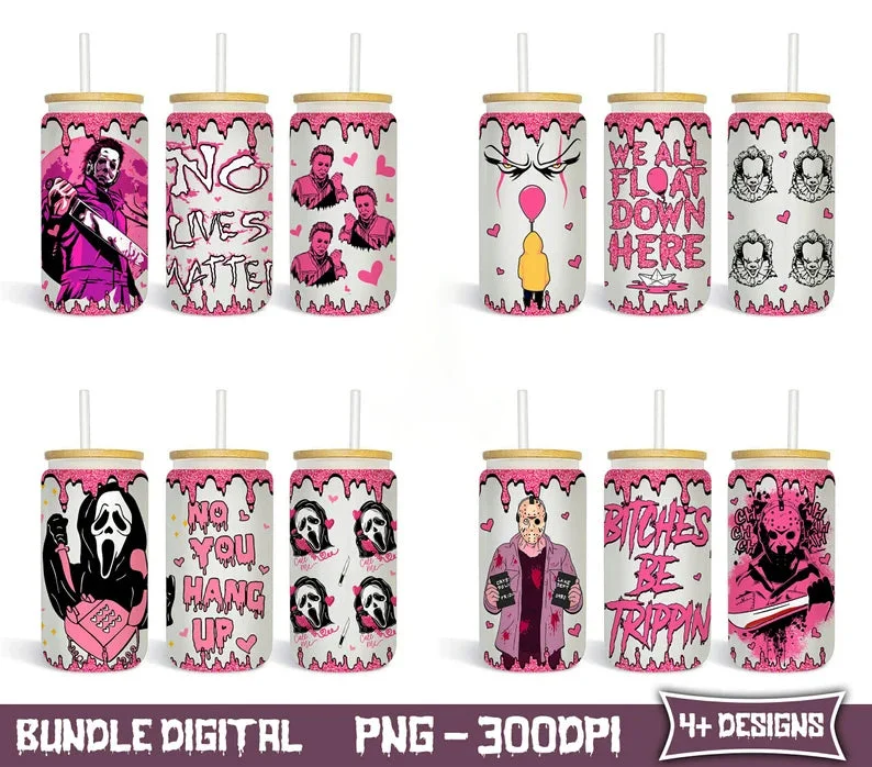 Christmas Drinkware Horror Designs 16oz Libbey Glass Can Tumbler, Halloween Design Glass Can Wrap png, Libbey Can Template, 16oz Libbey Wrap PNG, Halloween Png Christmas Drinkware Horror Designs 16oz Libbey Glass Can Tumbler, Halloween Design Glass Can Wrap png, Libbey Can Template, 16oz Libbey Wrap PNG, Halloween Png