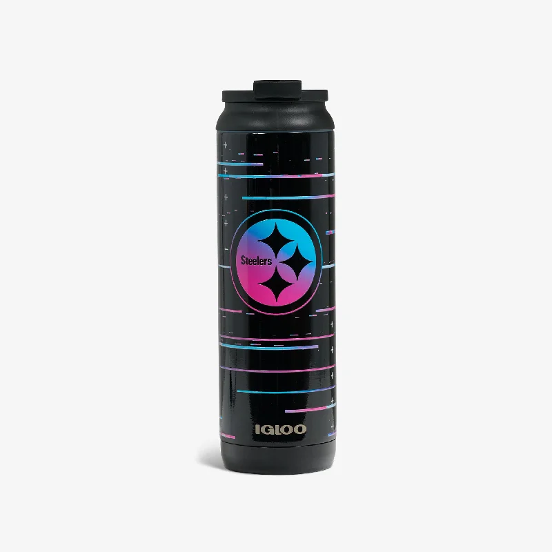 Seasonal Picks NFL Neon Pittsburgh Steelers 20 Oz Flip ‘n’ Sip Tumbler
