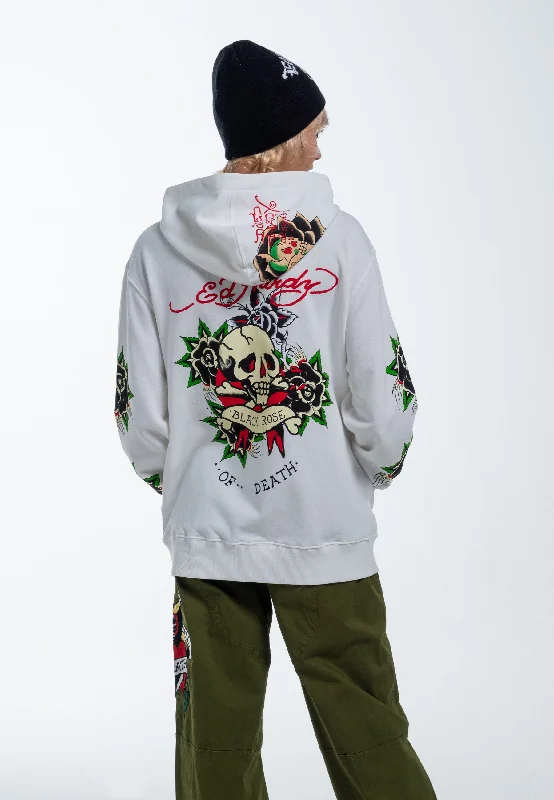 Flash Sale Womens Stay True Relaxed Zip Through Hoodie - White