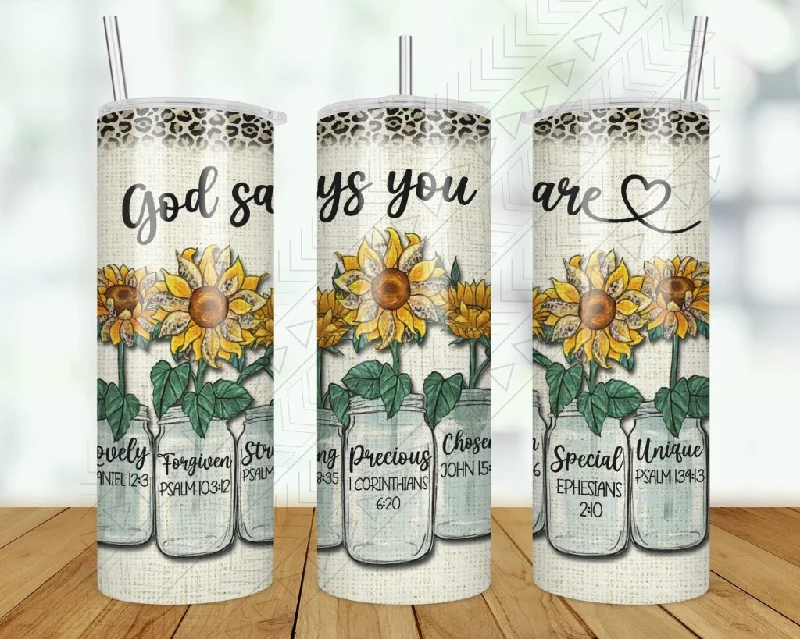 Travel Cups Promotion God Says You Are Tumbler