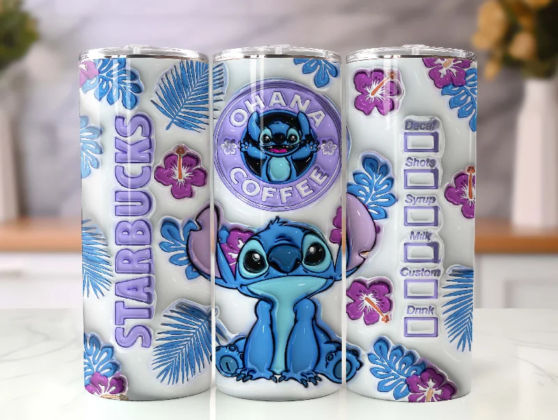 Glassware Deals 3D Inflated Stitch Tumbler Wrap, Stitch Coffee Design Tumbler, 3D Stitch Puffy Tumbler Wrap, 20oz Tumbler Wrap,Png Instant Download Glassware Deals 3D Inflated Stitch Tumbler Wrap, Stitch Coffee Design Tumbler, 3D Stitch Puffy Tumbler Wrap, 20oz Tumbler Wrap,Png Instant Download
