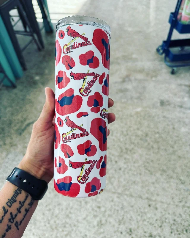 Trendy Threads Cheetah Baseball Fan Tumbler