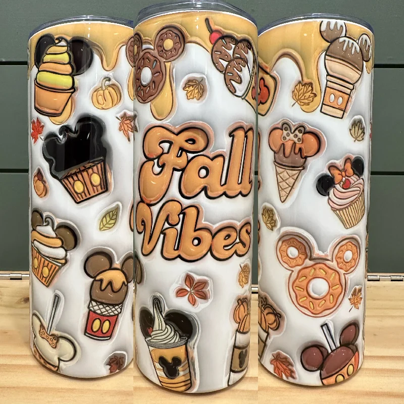 Big Savings Fall Vibes Disney Inflated 20oz Fall Tumbler