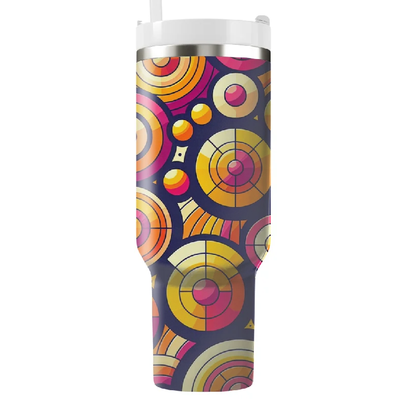 Buy More Drinkware Rhythmic Circle Pattern Tumbler With Handle