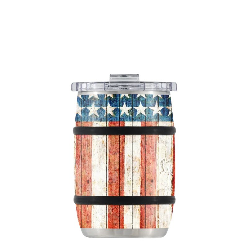 Tumbler Promotions ORCA Vintage Flag Barrel Tumbler