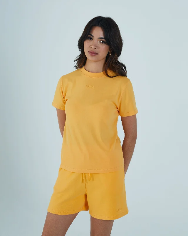 Get The Latest Trends Summer Boxy T-Shirt Light Tangerine