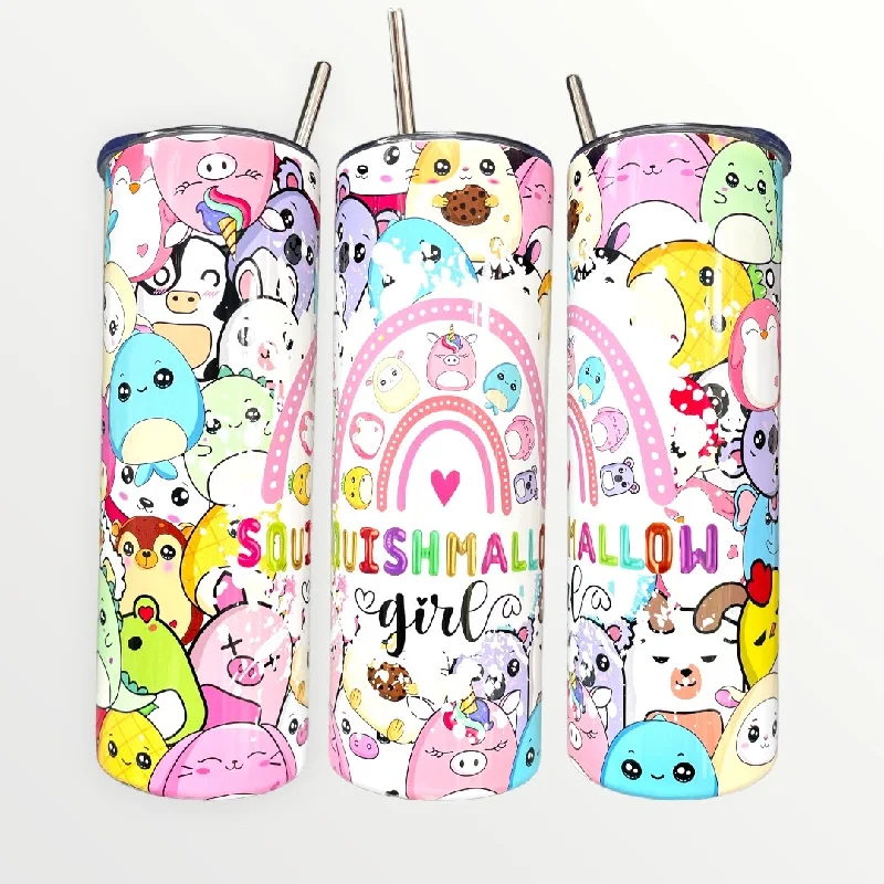 Drinkware Gifts For Friends Squishmallow Girl 20/30oz Insulated Skinny Tumbler