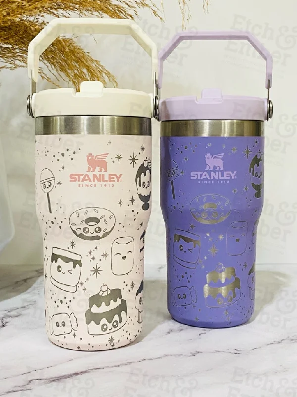 Hurry Before It's Gone Delightful Dessert Engraved Stanley 20 oz IceFlow Flip Straw Tumbler