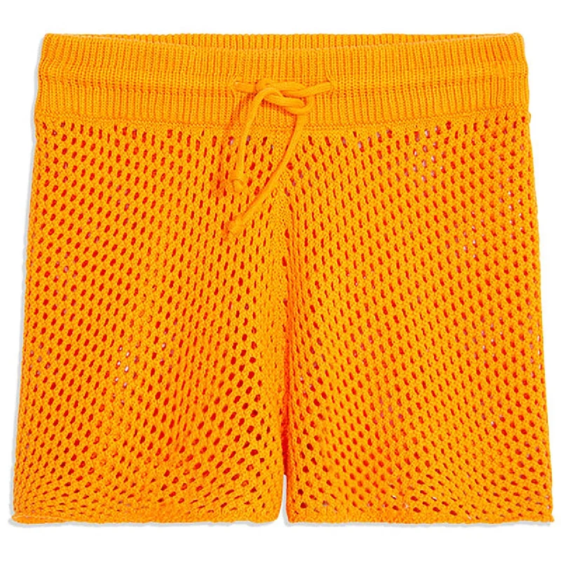 Trend Alert Womens Crochet Solid Casual Shorts