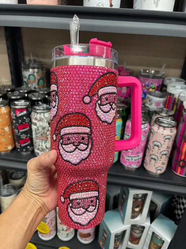 Elegant Glassware Sale Christmas 40oz Rhinestone Tumbler