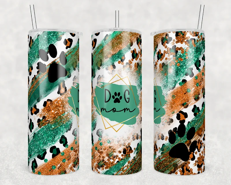 Travel Mugs Sale Gold Glitter Leopard Dog Mom - Tumbler