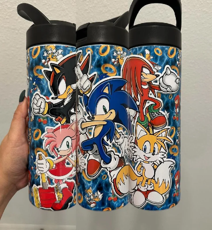 Inspired By You, Designed For You Sonic the Hedgehog Collage 20 oz Tumbler