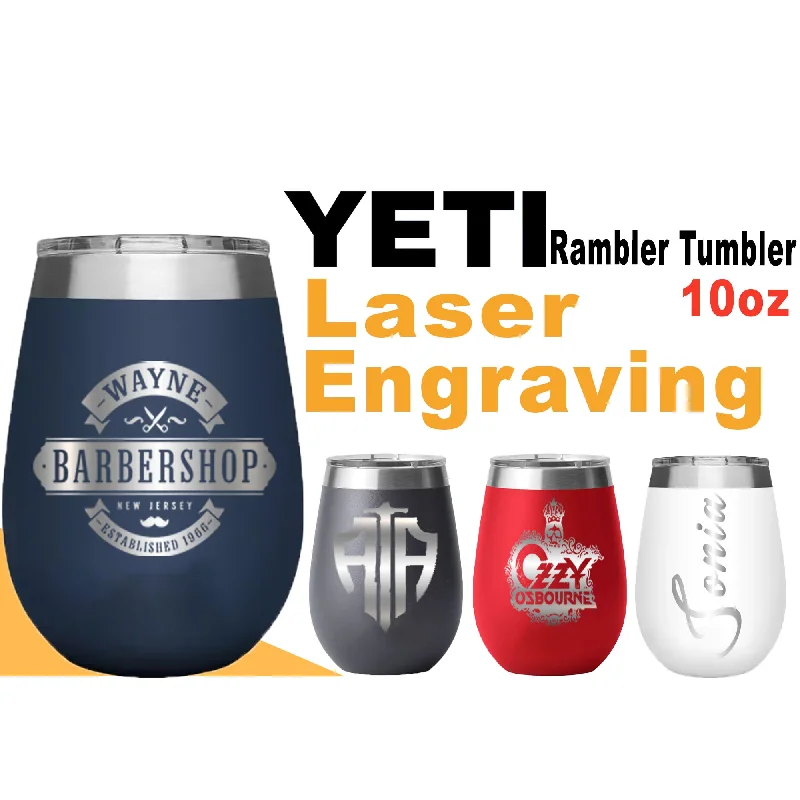 Premium Drinkware Sets YETI Rambler Tumbler Stainless Steel, Personalized Stainless Steel Tumbler, Laser Engraved Tumbler, 10oz Premium Drinkware Sets YETI Rambler Tumbler Stainless Steel, Personalized Stainless Steel Tumbler, Laser Engraved Tumbler, 10oz