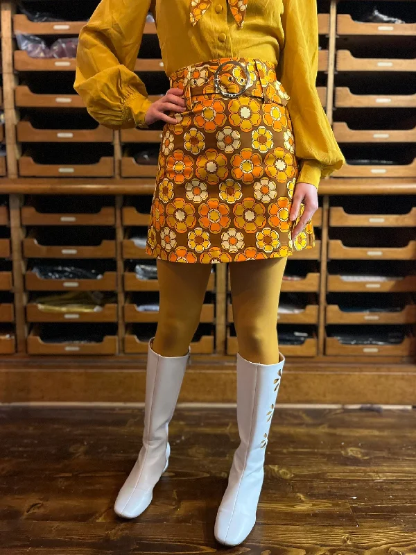 Budget-Friendly Fashion The Chain - Exclusive 'Cher' Mod Blossom Tangerine - Skirt