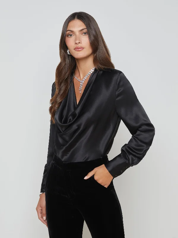Urban Sophistication Lotus Silk Blouse