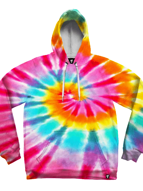 Evening Looks Rainbow Tie Dye Unisex Hoodie