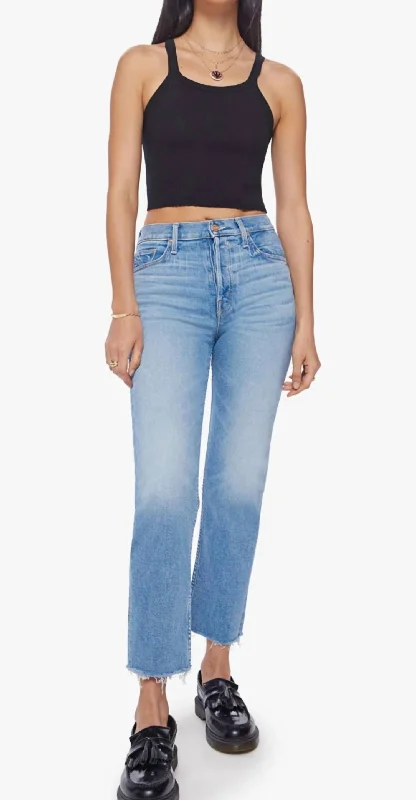 Casual Chic The Tomcat Ankle Fray Jeans In Kitty Corner