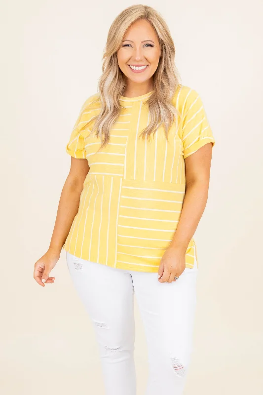 Formal Outfit Didn't Listen Top, Yellow