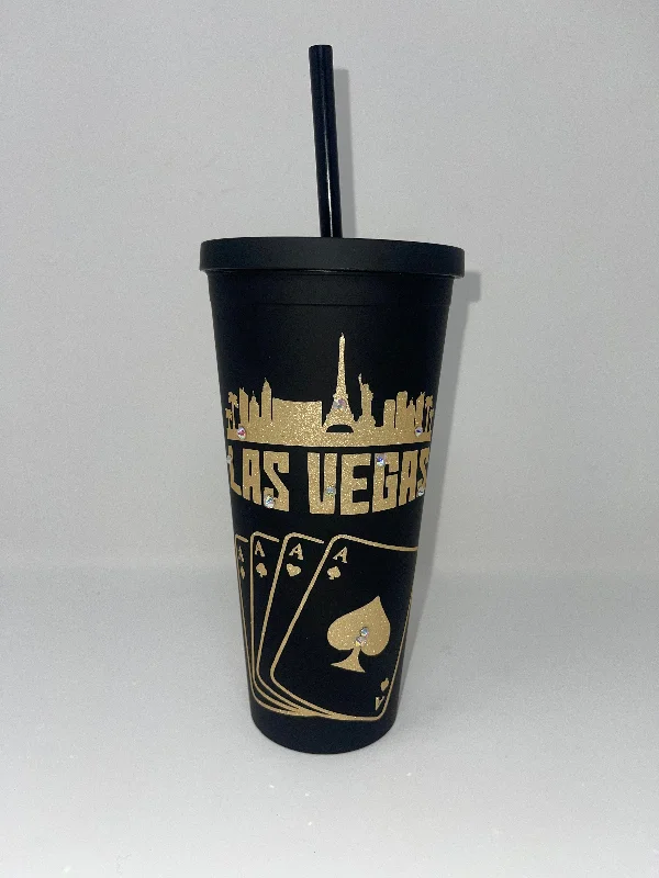 Flash Drinkware Deals Vegas Black Matte Tumbler