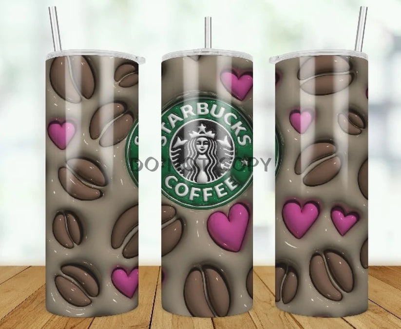 Decorative Drinkware Sale Coffee 3D Puff Tumbler