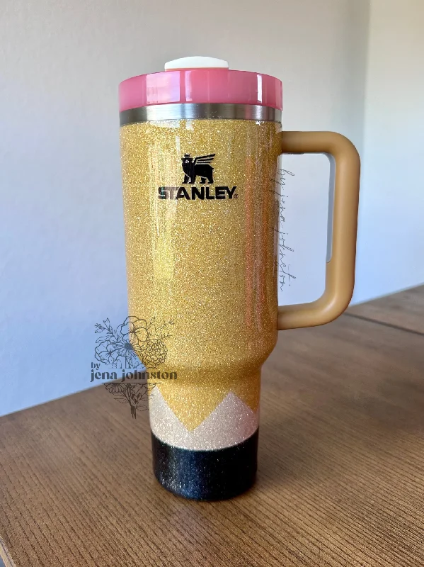 The Latest Fashion Trends RTS 40oz Stanley Teacher Pencil Tumbler