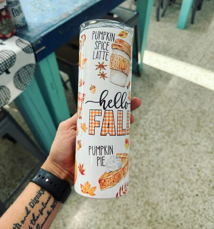 Stay Ahead In Style Fall Theme Tumbler