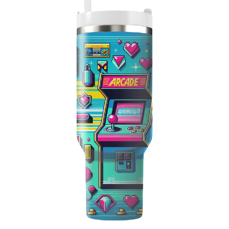 Embrace New Fashion Retro Arcade Tumbler With Handle