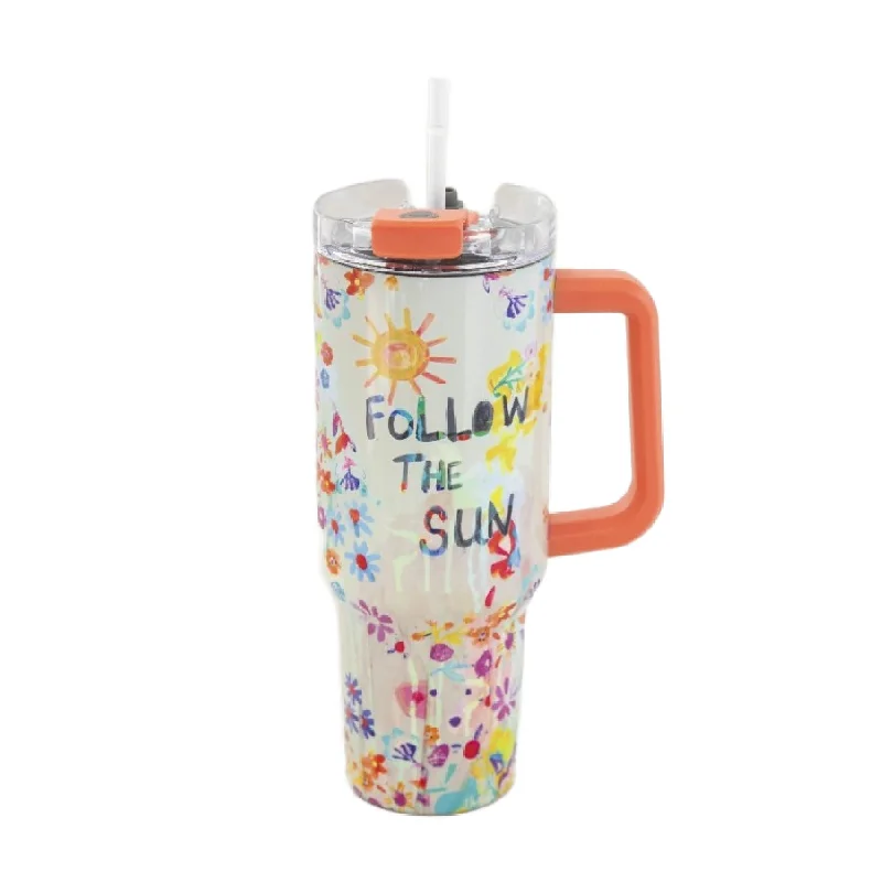 Drinkware Sale Natural Life Mega 1L Insulated Tumbler - Follow The Sun