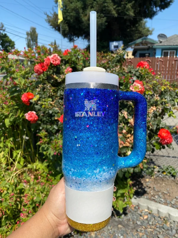 Drinkware Collection Sale Gradient Glitter Tumblers With Handle