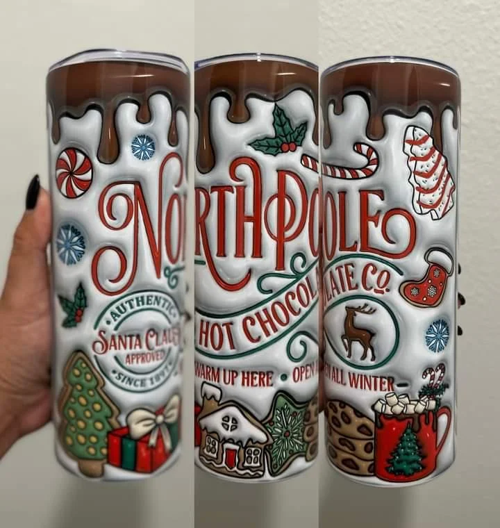 Limited Time Deal North Pole Hot Chocolate Co Christmas 20oz Tumbler