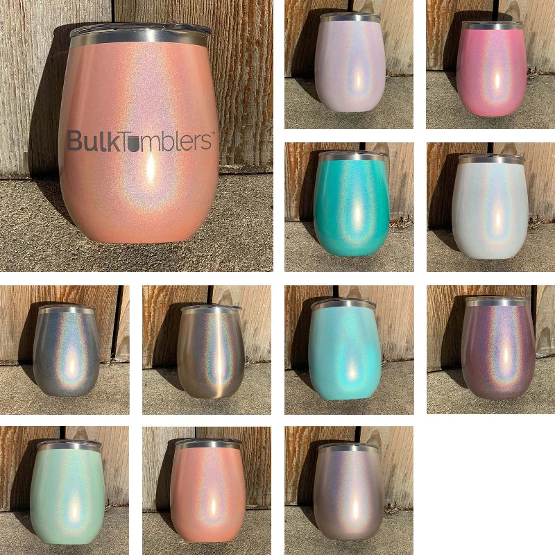 Drinkware Deals 14 oz XL Holographic Glitter Wine Tumbler Laser Engraved with Logo or Blank Drinkware Deals 14 oz XL Holographic Glitter Wine Tumbler Laser Engraved with Logo or Blank
