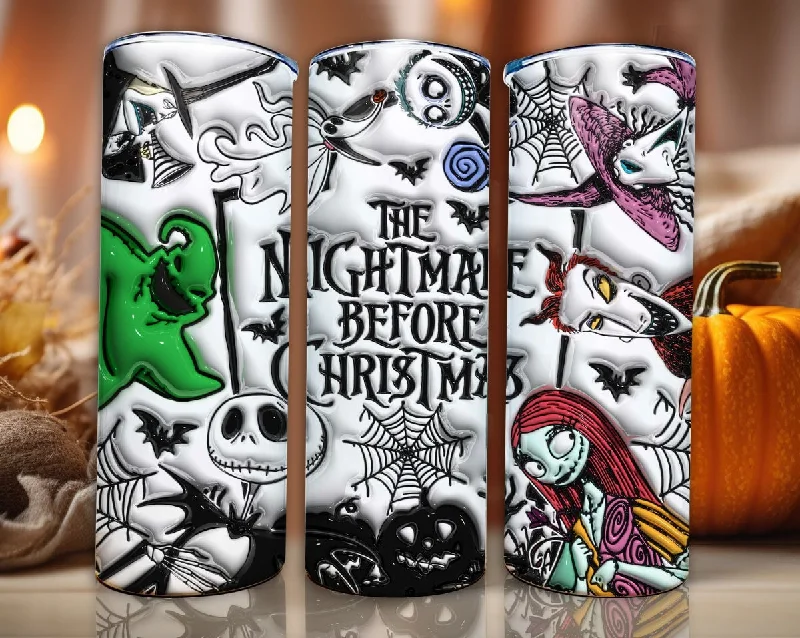Vacuum-Insulated Bottles 3D Inflated Halloween Tumbler Wrap, Cartoon Halloween Tumbler Png, The Nightmare Before Christmas 20oz Skinny Tumbler, 3D Tumbler Wrap Vacuum-Insulated Bottles 3D Inflated Halloween Tumbler Wrap, Cartoon Halloween Tumbler Png, The Nightmare Before Christmas 20oz Skinny Tumbler, 3D Tumbler Wrap