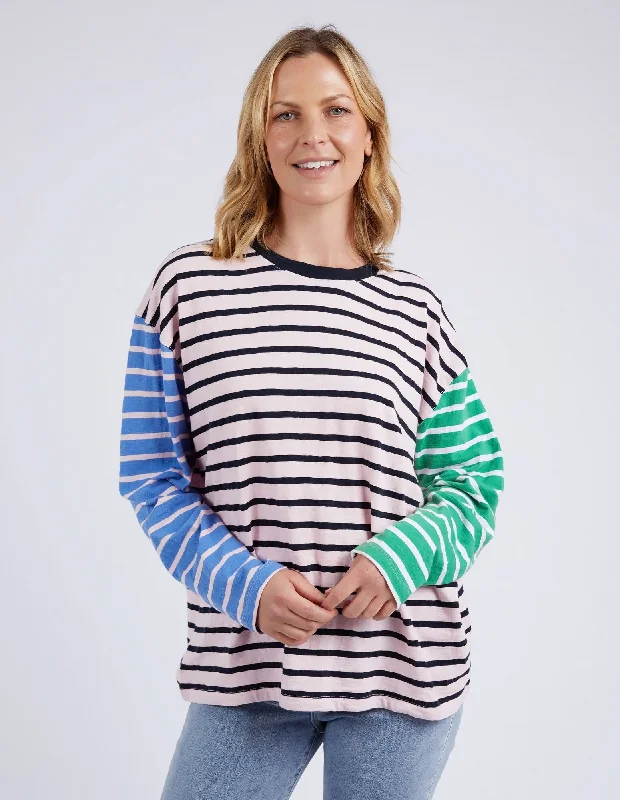 Quality Driven Apparel Elm Sally Stripe L/S Tee