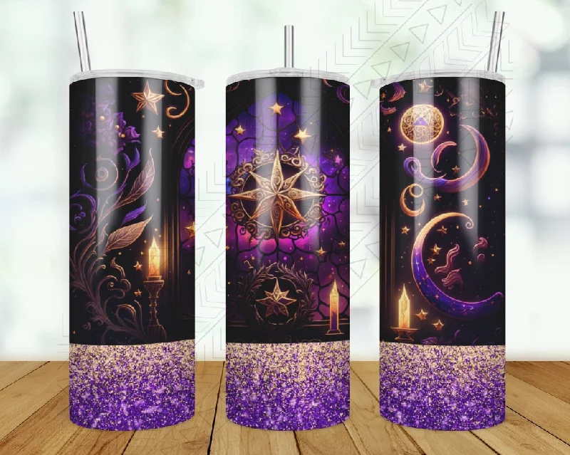 Drinkware Closeout Deals Celestial 1 Stain Glass Tumbler