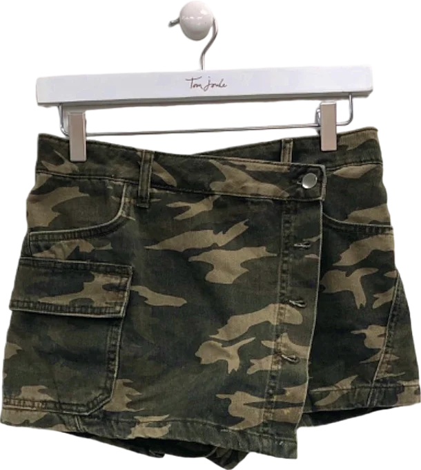 Limited Stock River Island Camouflage Mini Skirt UK 6