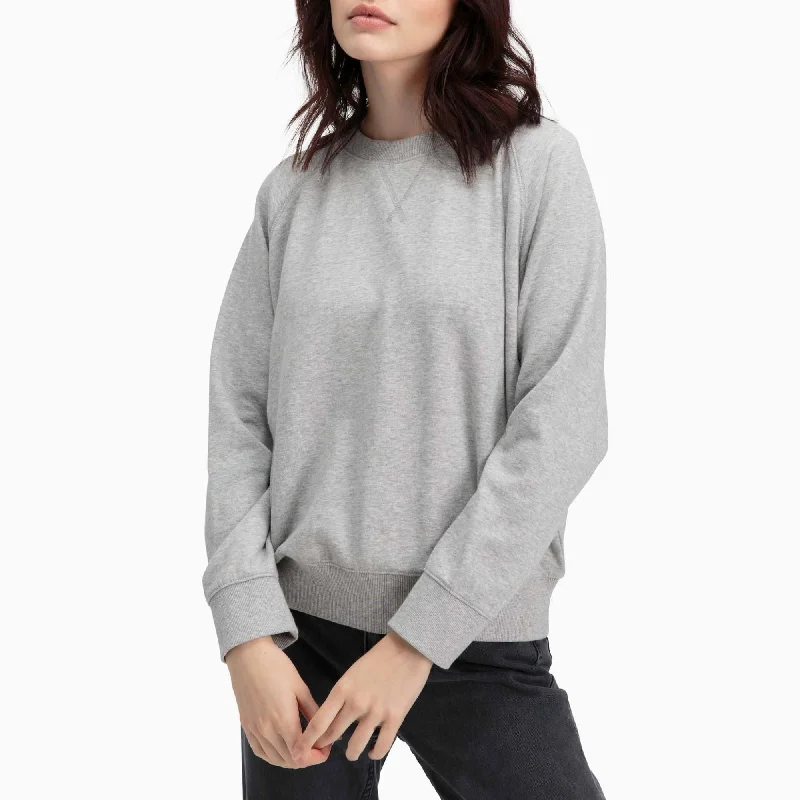 Boutique Styles Crewneck Fleece Sweatshirt (Heather Grey)