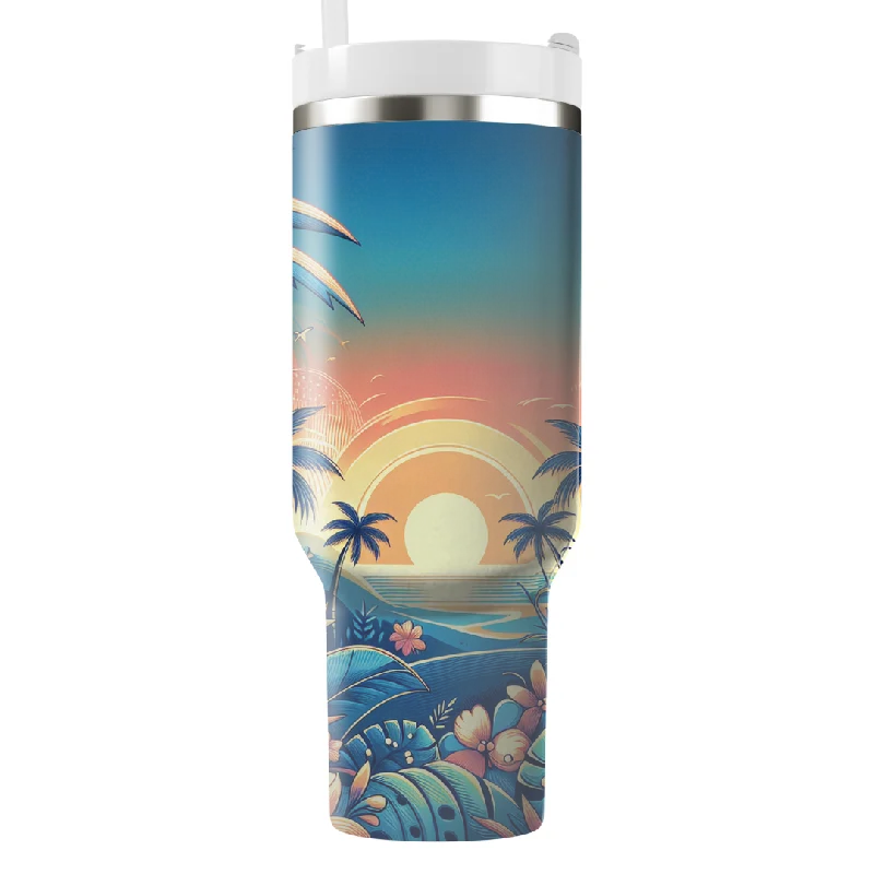 Hot Styles Summer Island Vibes Tumbler With Handle