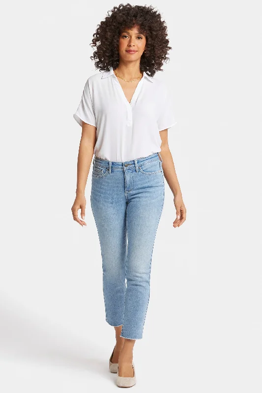 Season Sale Sheri Slim Ankle Jeans In Petite - Blue Valley