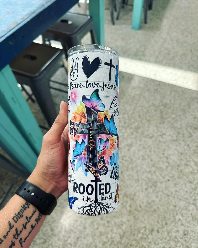 The Latest Trends Peace Love Jesus Tumbler