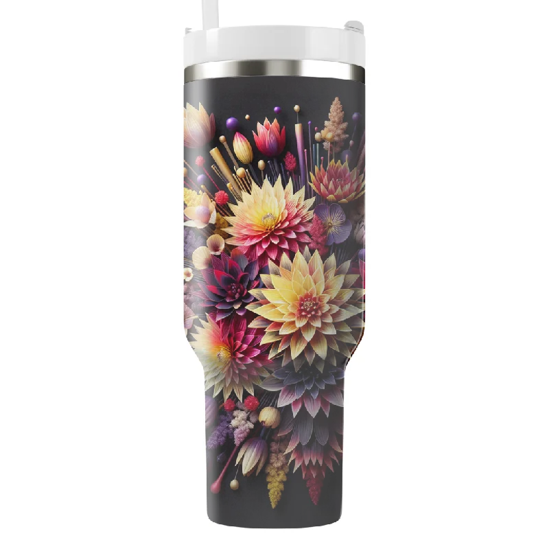 New Season Fashion Preview Radiant Floral Burst Tumbler With Handle