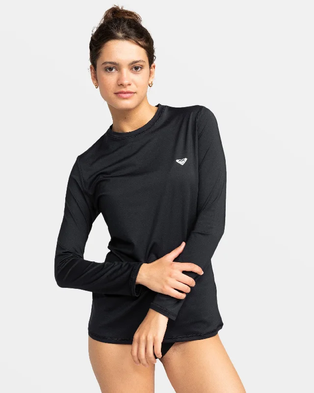 Day-To-Night Styles New Enjoy Waves Long Sleeve Rashguard - Anthracite