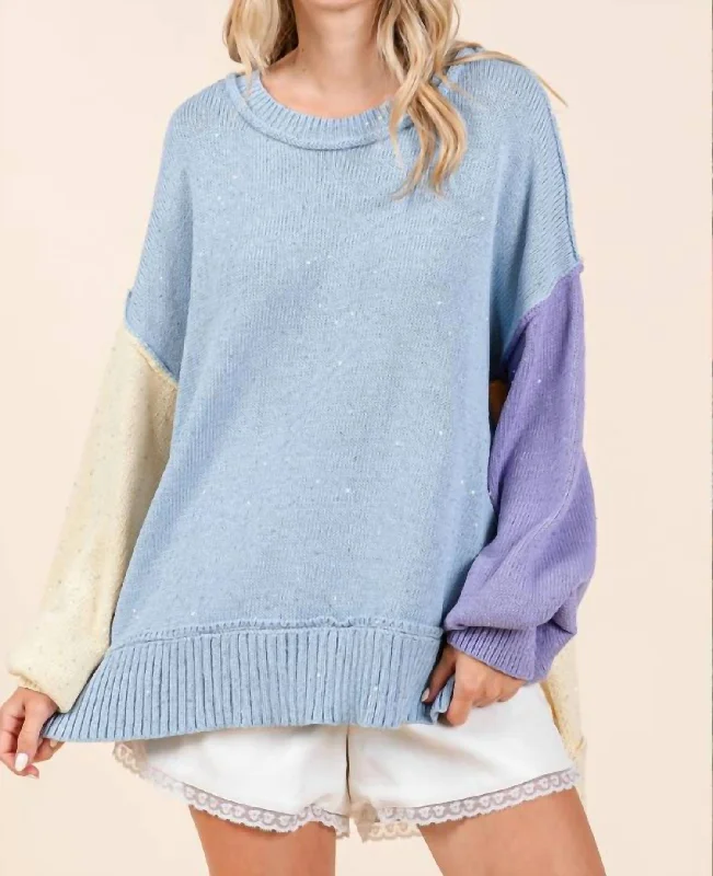 Quality Driven Apparel Hey There Sweater In Multicolored