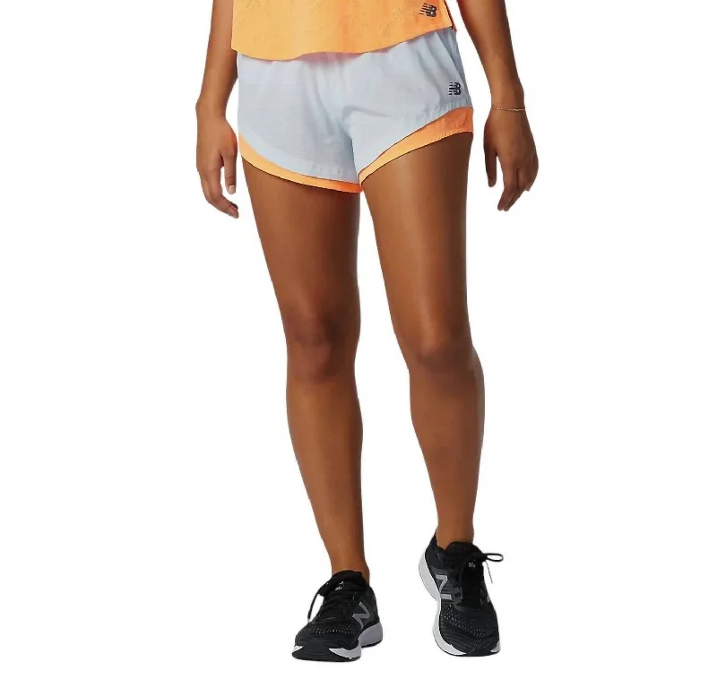 Vintage Retro Party Wear Women's Q Speed Fuel Short In Uv Glo
