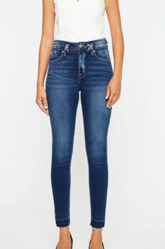 Hot Brand Discounts Kan Can High Rise Ankle Skinny Release Hem Jeans