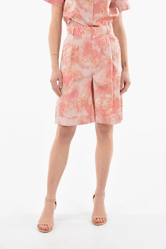 Timeless Elegant Dior Silk-taffeta High-waisted Shorts with Single Pleat