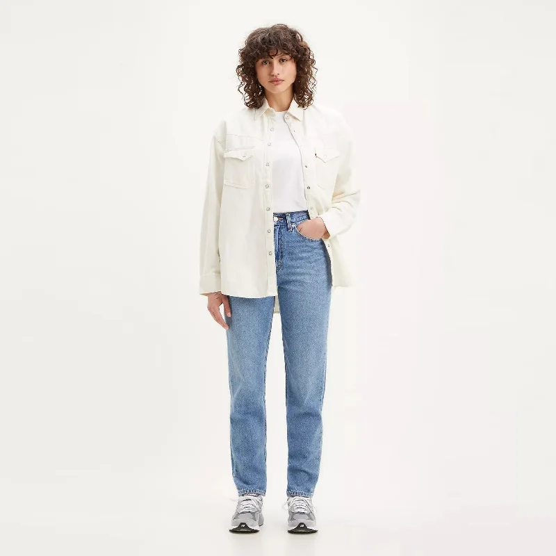 Women's Urban Fashion 80's Mom Jean (Indigo Worn)