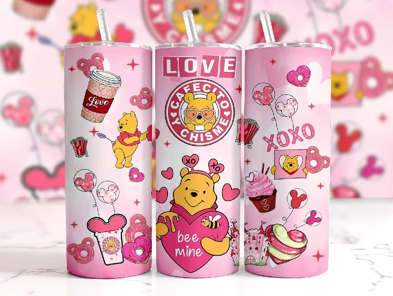 Stainless Steel Mugs Cartoon Valentine 20oz Tumbler Wrap, Bear And Friends 3D Christmas Inflated Tumbler Wrap, Puffy Tumbler, Happy Valentine,Png Download Stainless Steel Mugs Cartoon Valentine 20oz Tumbler Wrap, Bear And Friends 3D Christmas Inflated Tumbler Wrap, Puffy Tumbler, Happy Valentine,Png Download