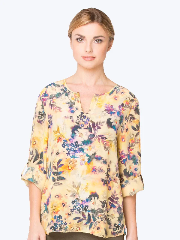 Comfort Meets Fashion Lizanne Washable Silk Avlyne Blouse - Final Sale