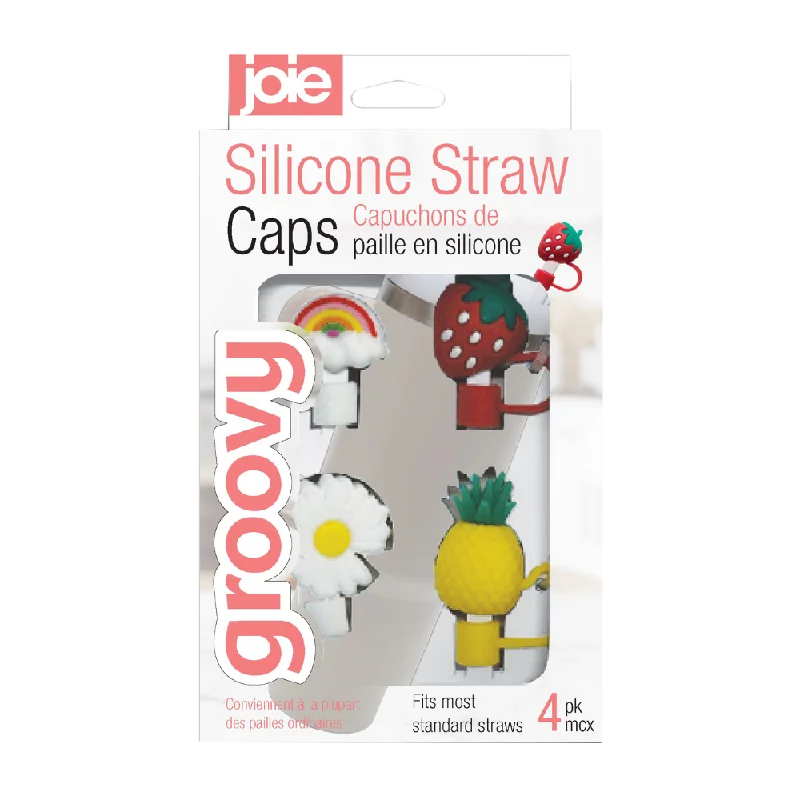 Insulated Drinkware Deals Joie Groovy Silicone Straw Caps